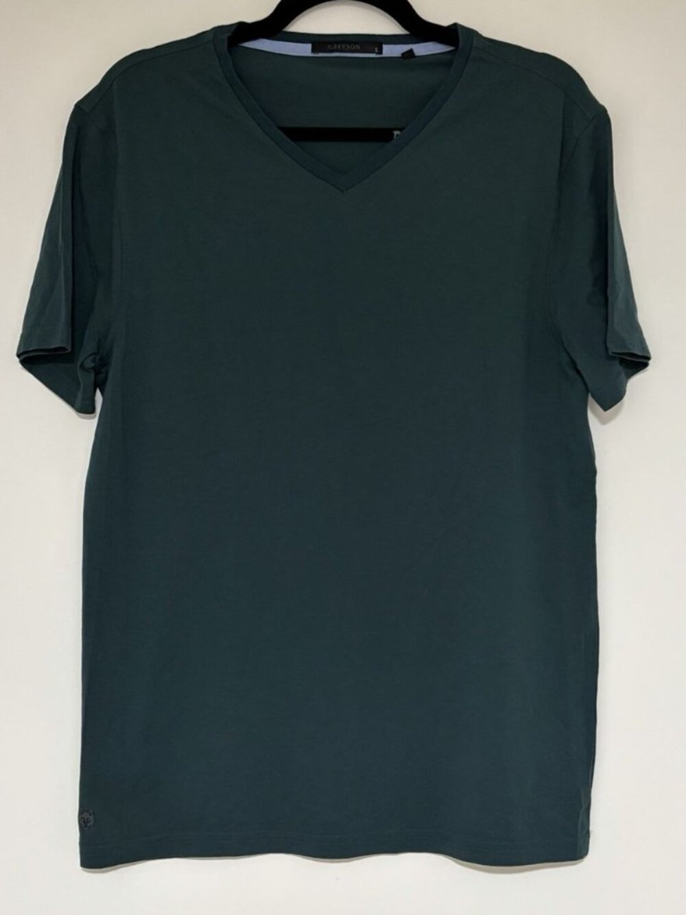 Greyson Men’s Teal Pima Cotton Blend Stretch Short Sleeve Tee Shirt Sz S NWOT